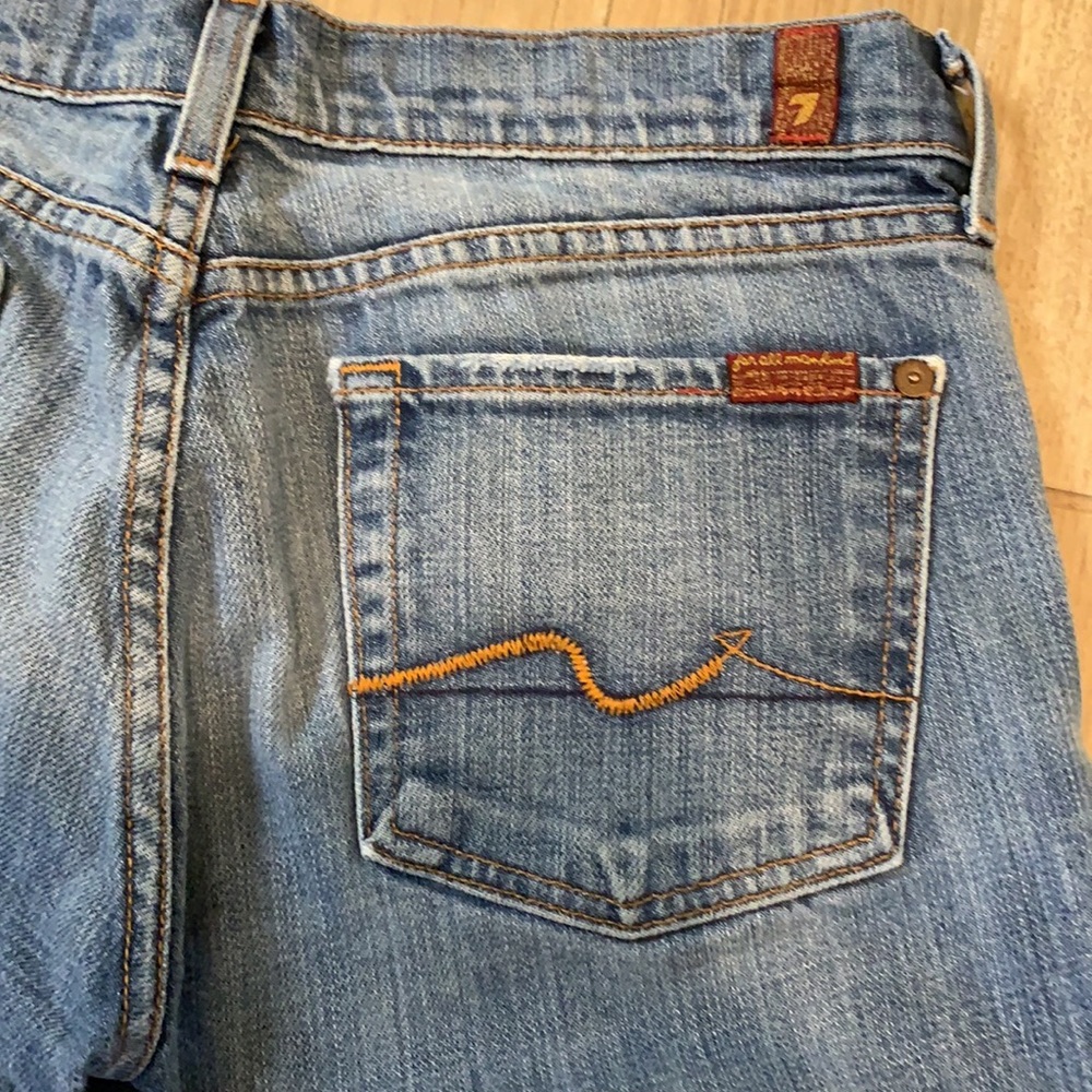 7 for All Mankind faded bootcut jeans
